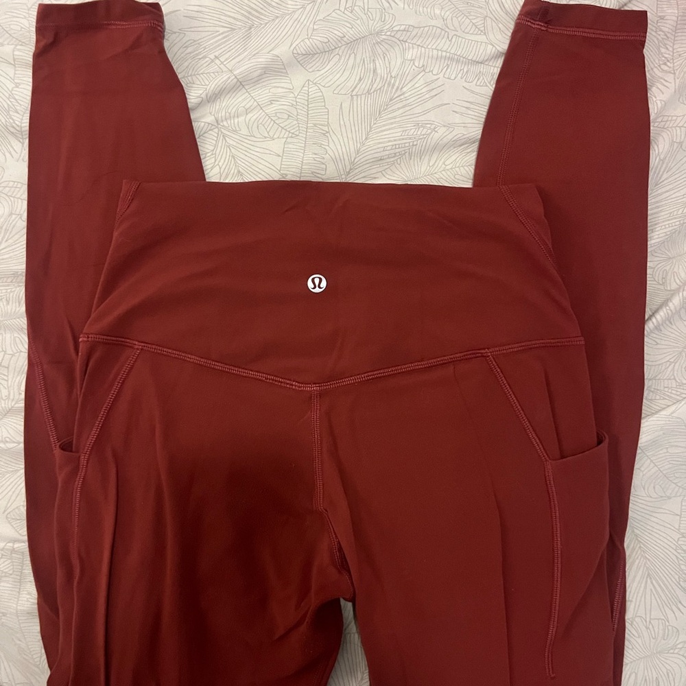 lululemon athletica Women's Burgundy Leggings